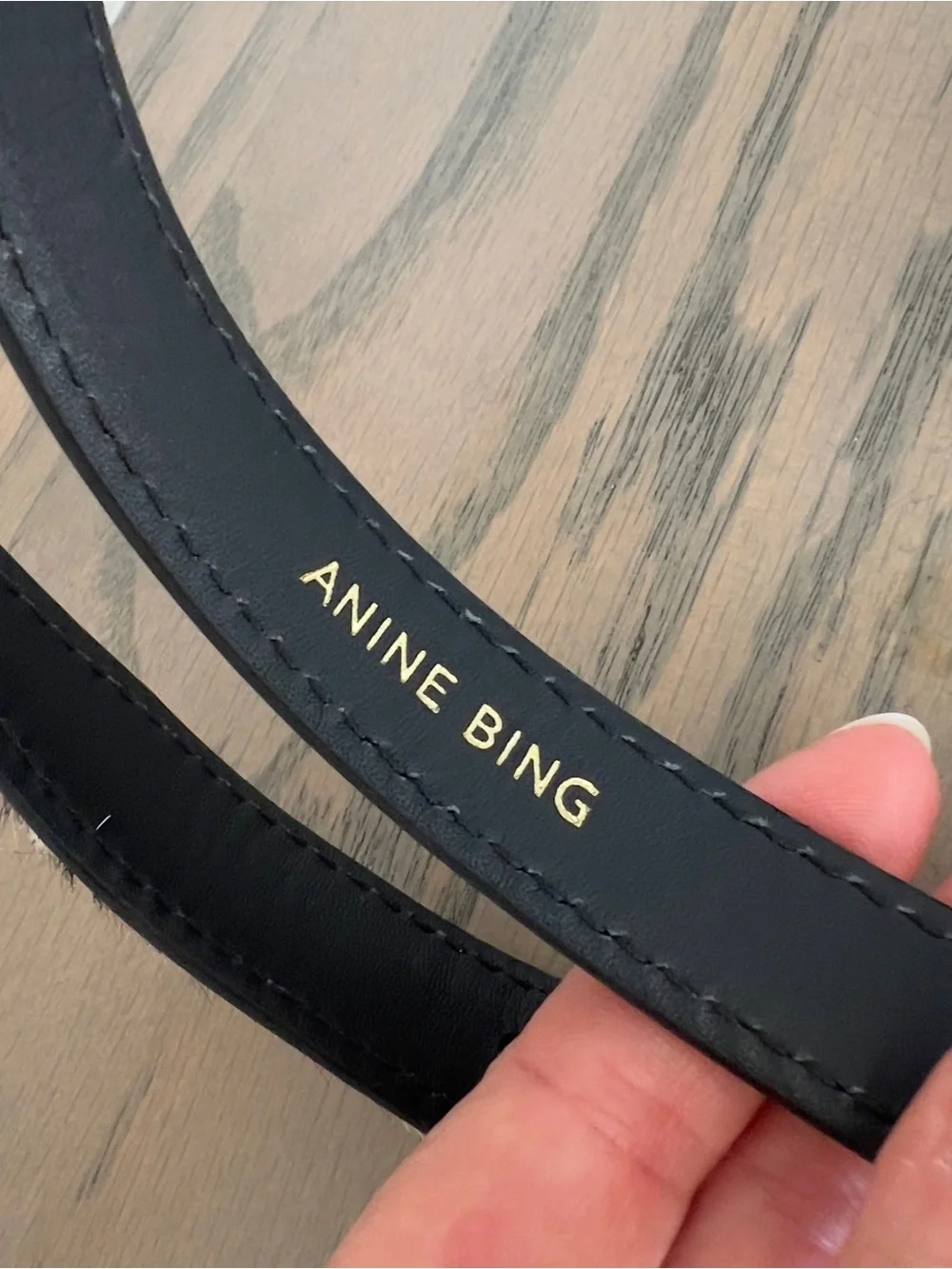 Anine Bing Nicola Link Belt in Leopard New w/ Flaws